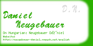 daniel neugebauer business card